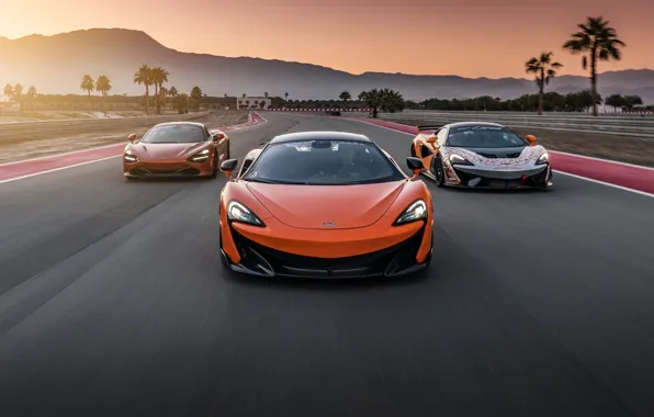 Картинка Speed, Supercars, Road, McLaren 720S, McLaren 600 LT, McLaren 620 R