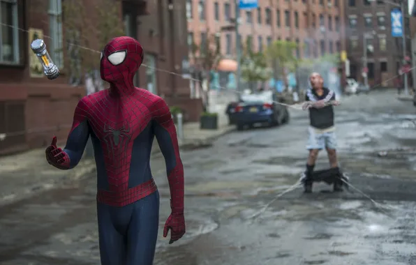 Картинка spider man, Andrew Garfield, Paul Giamatti, the amazing spider man 2