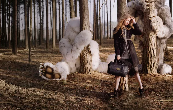 Картинка лес, чудища, Lindsey Wixson