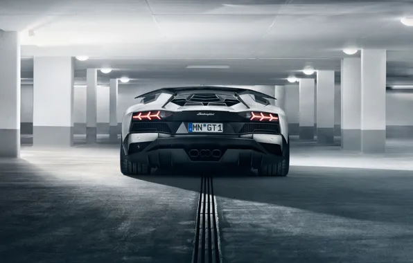 Картинка фары, Lamborghini, суперкар, вид сзади, 2018, Novitec Torado, Aventador S