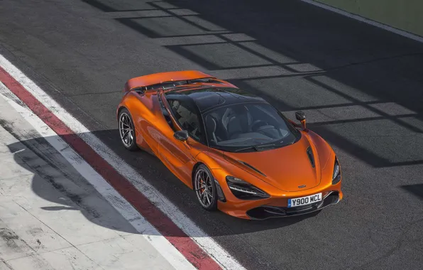 Картинка car, McLaren, supercar, orange, McLaren 720S Rear