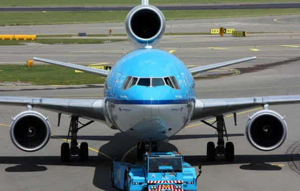Картинка транспорт, самолёт, аэродром, обслуживание, McDonnell Douglas MD-1
