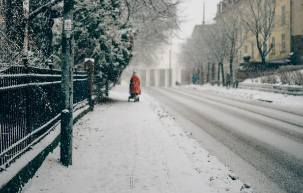 Картинка зима, снег, улица