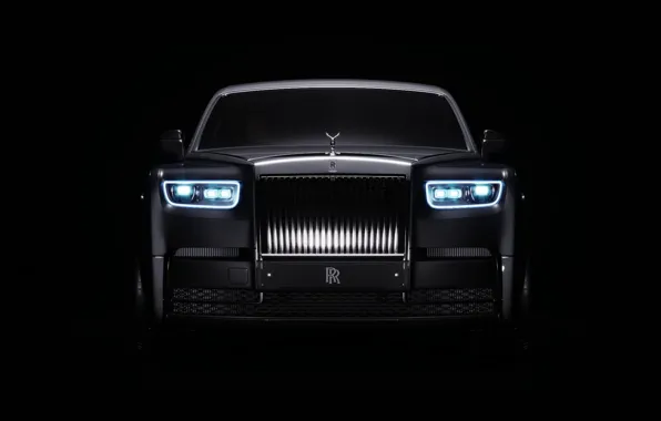 Картинка Авто, Phantom, Машина, Фары, Car, Rolls-Royce Phantom, Art, Render, Design, Передок, Transport & Vehicles, Blackevr, …