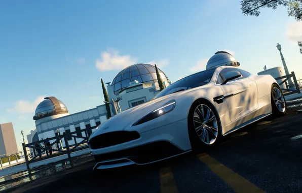 Картинка город, Aston Martin, вечер, обсерватория, Vanquish, The Crew, Wild Run