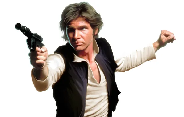 Картинка фантастика, Star Wars, art, Harrison Ford, Han Solo