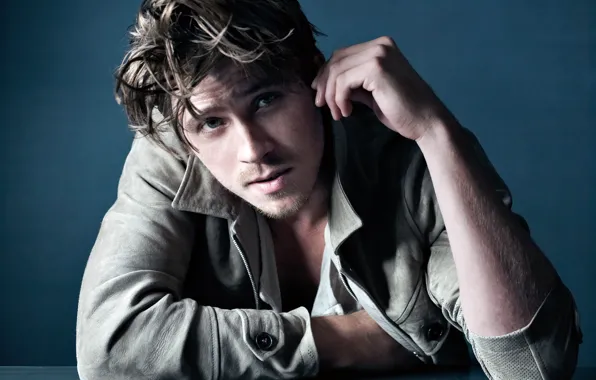 Картинка взгляд, куртка, актер, мужчина, Гаррет Хедлунд, Garrett Hedlund