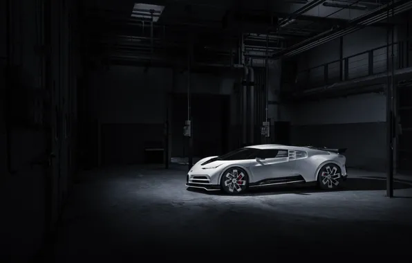 Картинка белый, Bugatti, бугатти, гиперкар, внушительный, Centodieci, Bugatti Centodieci