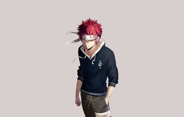 Картинка минимализм, Сома, Shokugeki No Soma, парень