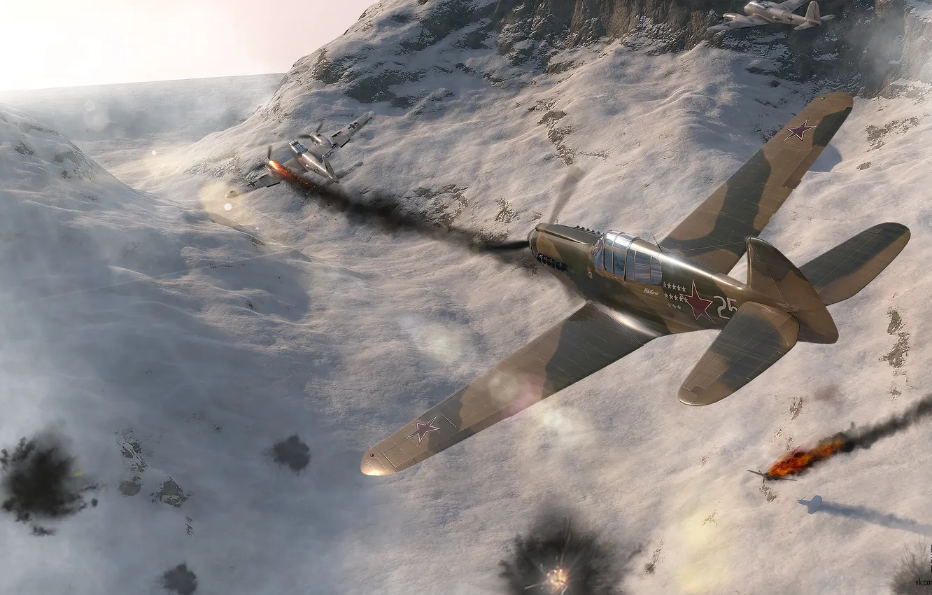Фото обои небо, облака, Арт, War Thunder, hibikirus, p40