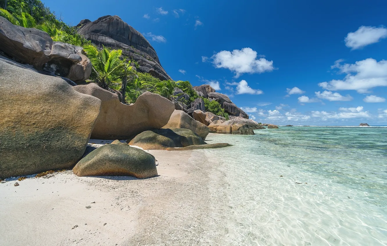 Фото обои пляж, камни, скалы