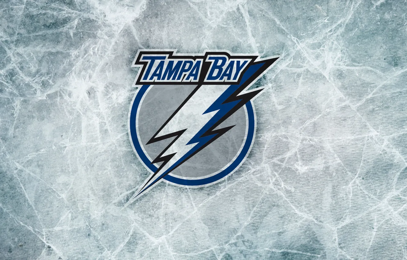 Фото обои логотип, хоккей, NHL, НХЛ, Tampa Bay Lightning, Тампа-Бэй Лайтнинг, Амали-арена