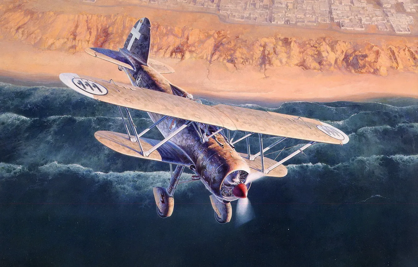 Фото обои aviation, Fiat Falco, Shigeo Koike