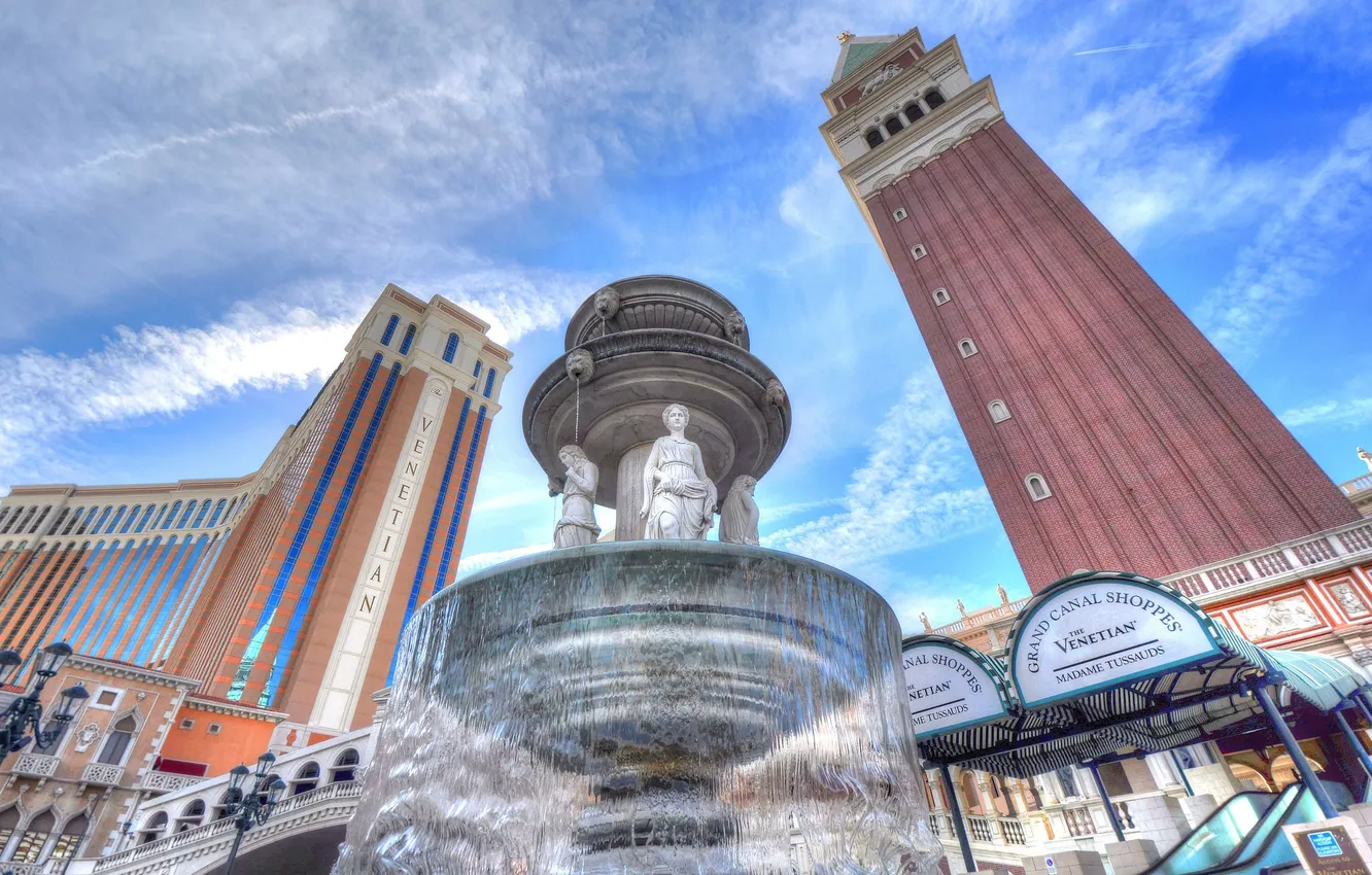 Фото обои башня, Лас-Вегас, Венеция, США, Невада, казино