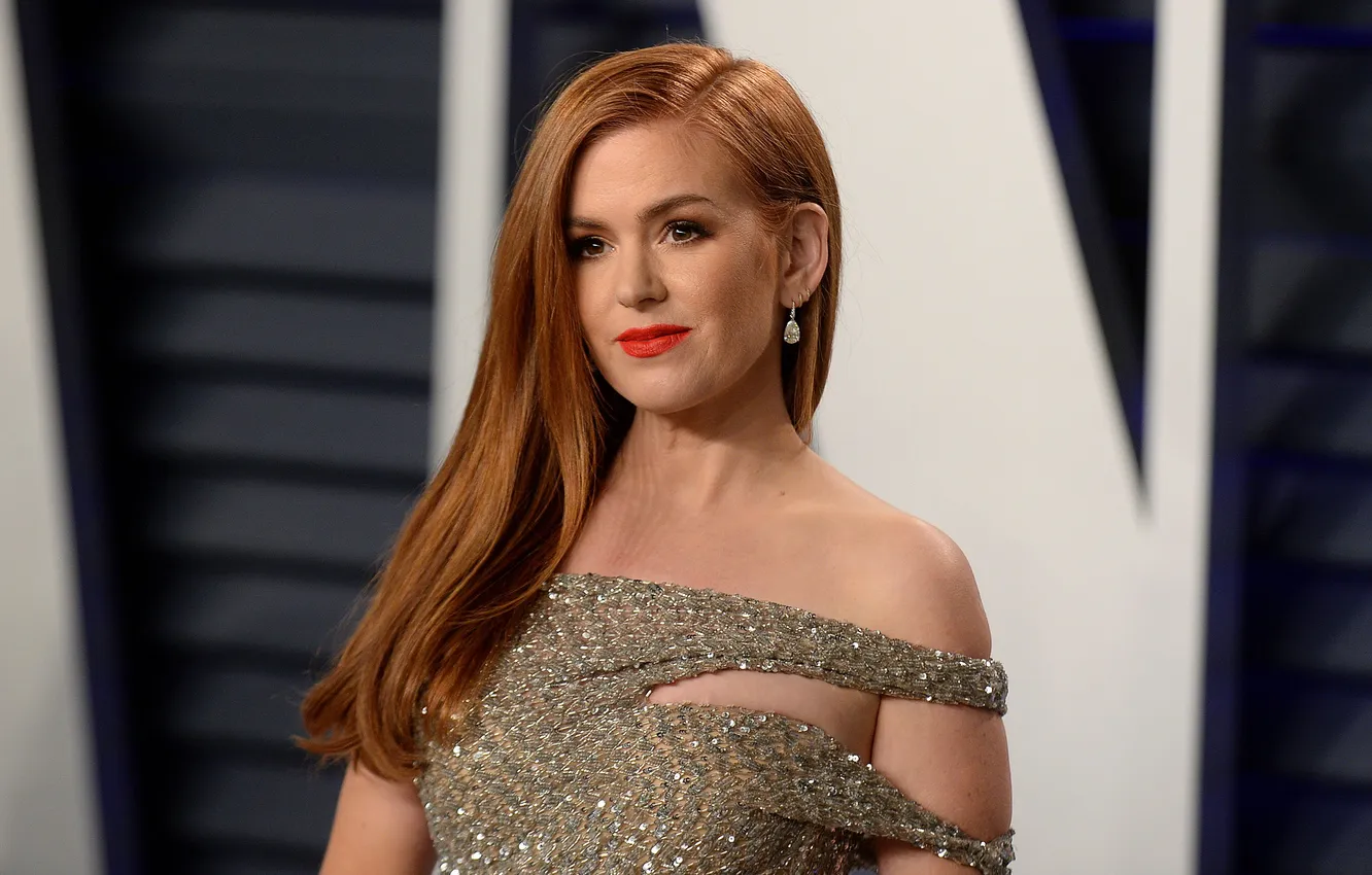 Фото обои взгляд, макияж, актриса, Айла Фишер, Isla Fisher