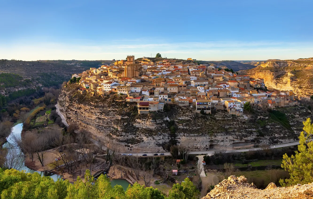 Фото обои Spain, Golden Hour, Jorquera