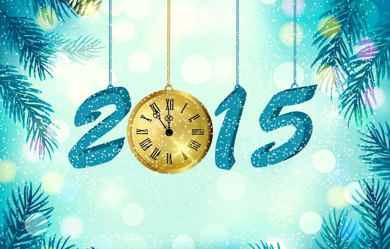Фото обои Новый Год, New Year, Happy, 2015