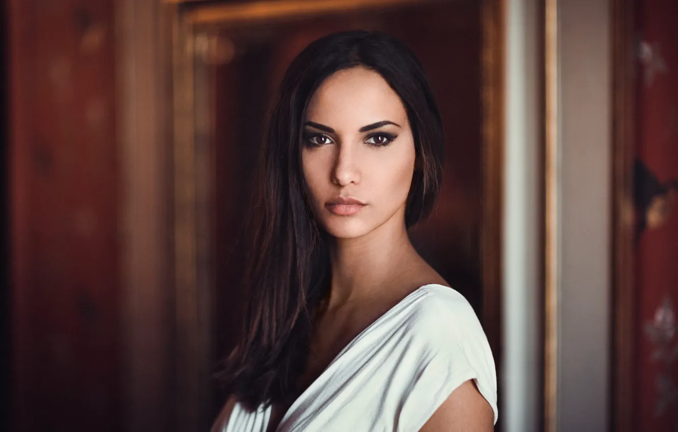 Фото обои girl, face, portrait