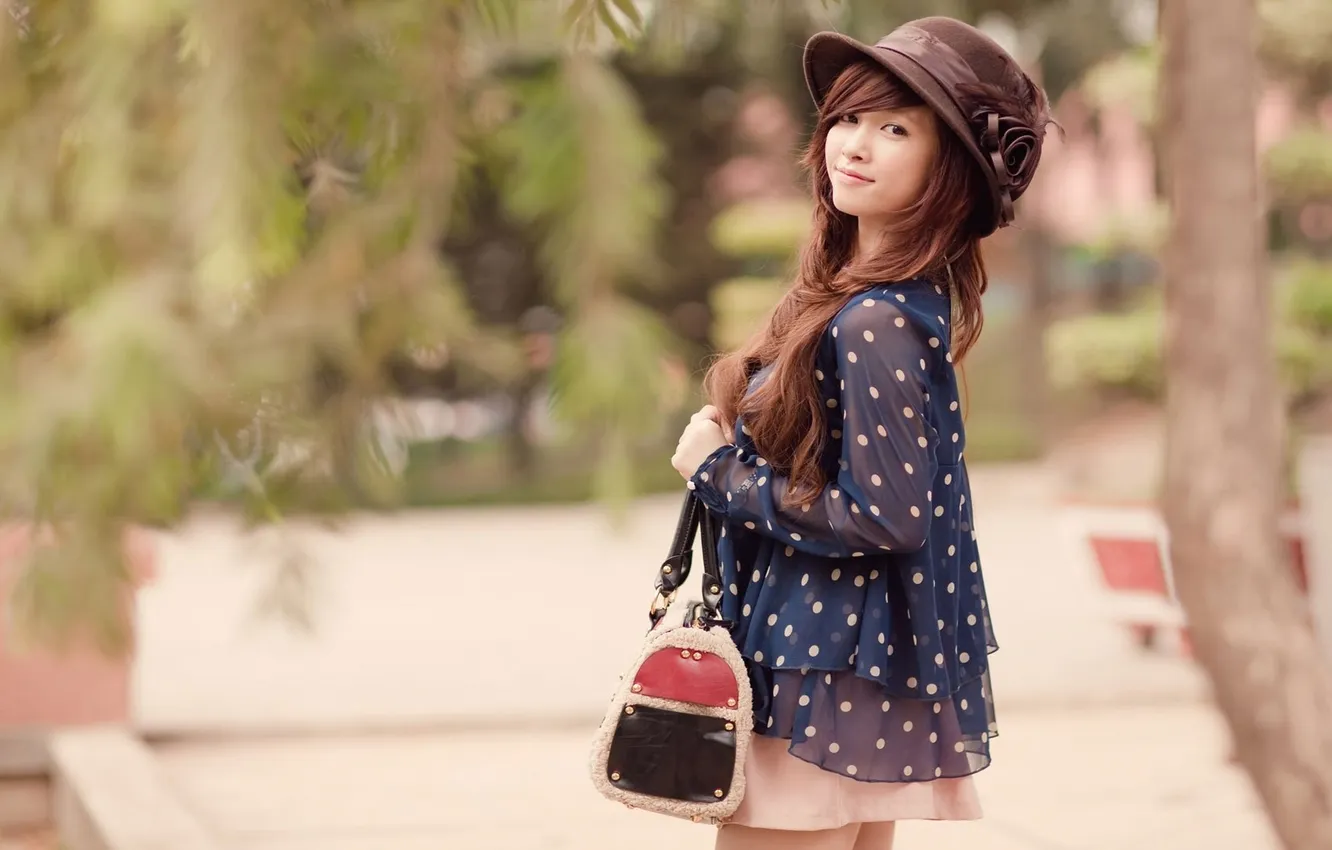 Фото обои девушка, улыбка, настроение