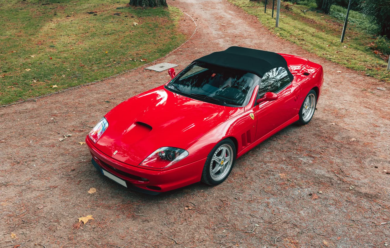 Фото обои Ferrari, red, 550, Ferrari 550 Barchetta Pininfarina