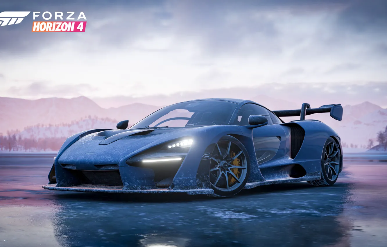 Фото обои McLaren, Microsoft, game, 2018, Senna, Forza Horizon 4