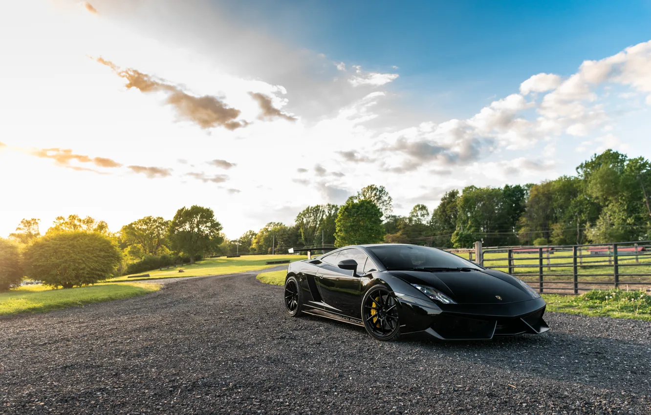 Фото обои Lamborghini, Superleggera, Gallardo, Black, LP570-4