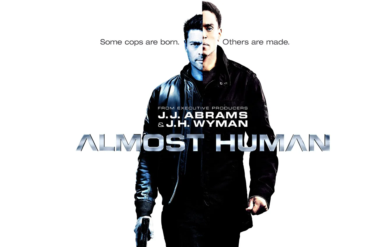 Фото обои Сериал, Майкл Или, Michael Ealy, Карл Урбан, Karl Urban, Почти человек, Almost Human