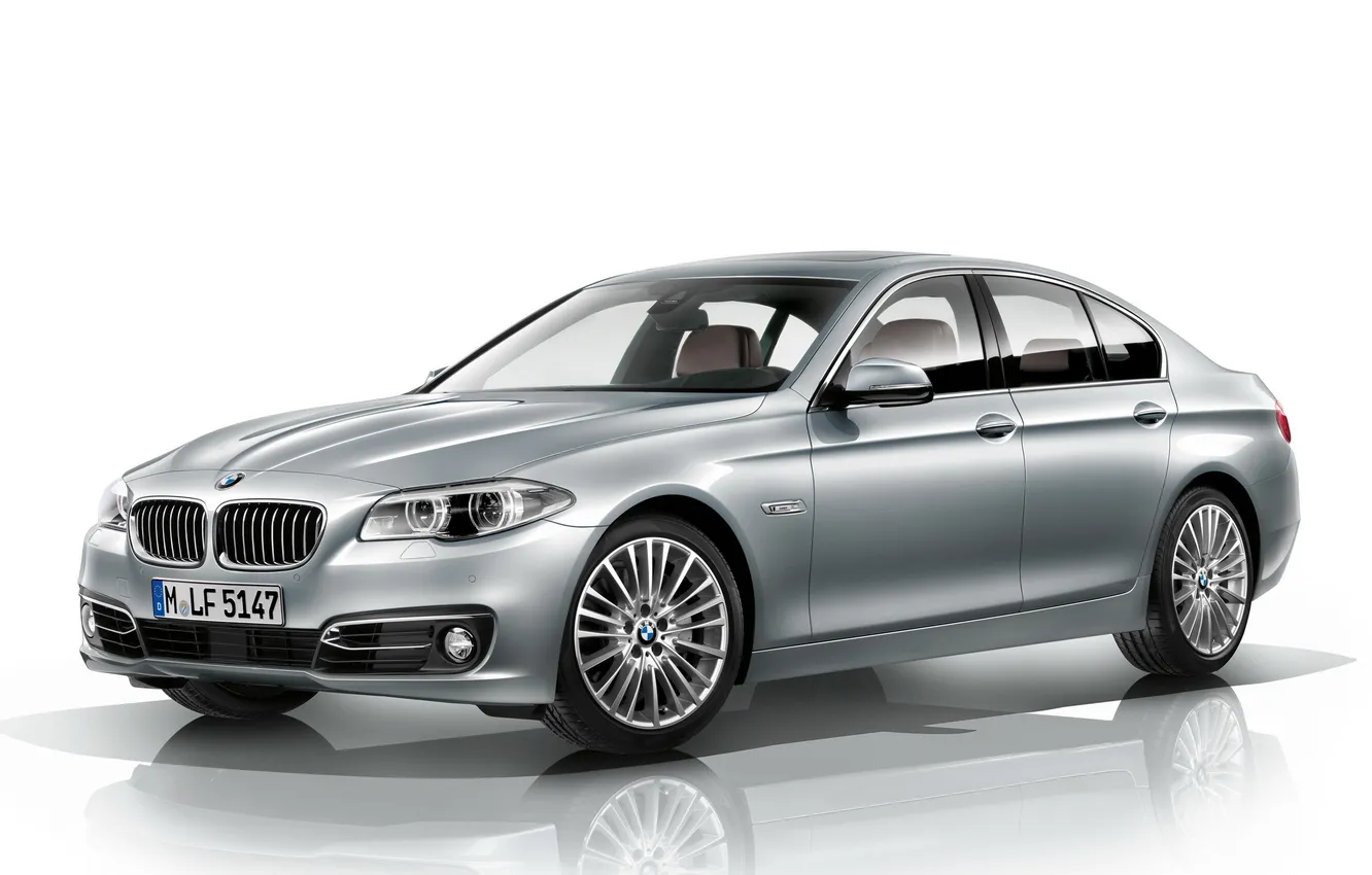 Фото обои машина, серый, BMW, седан, wallpapers, Sedan, 535i, Luxury Line