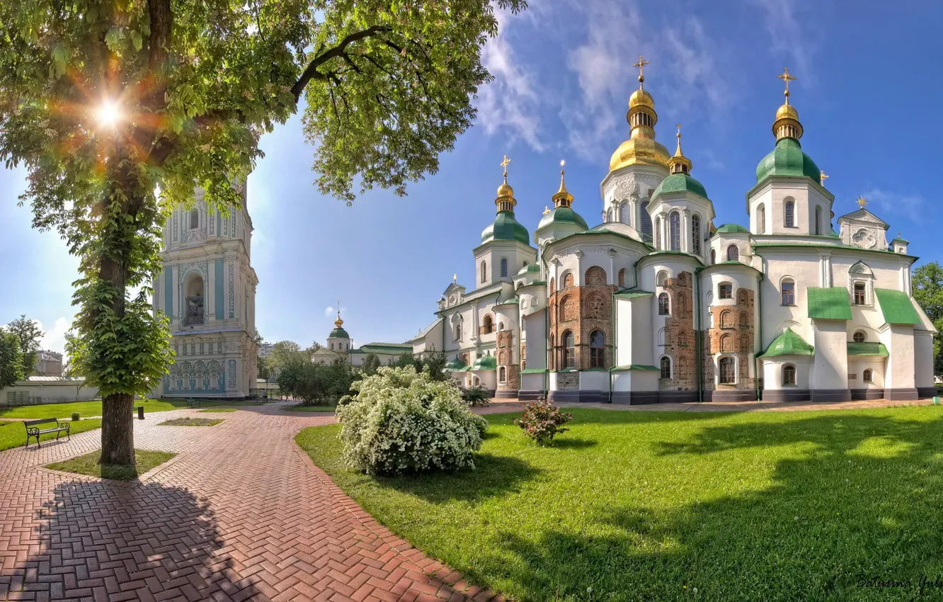 Фото обои храм, Киев, Собо́р Свято́й Софи́и