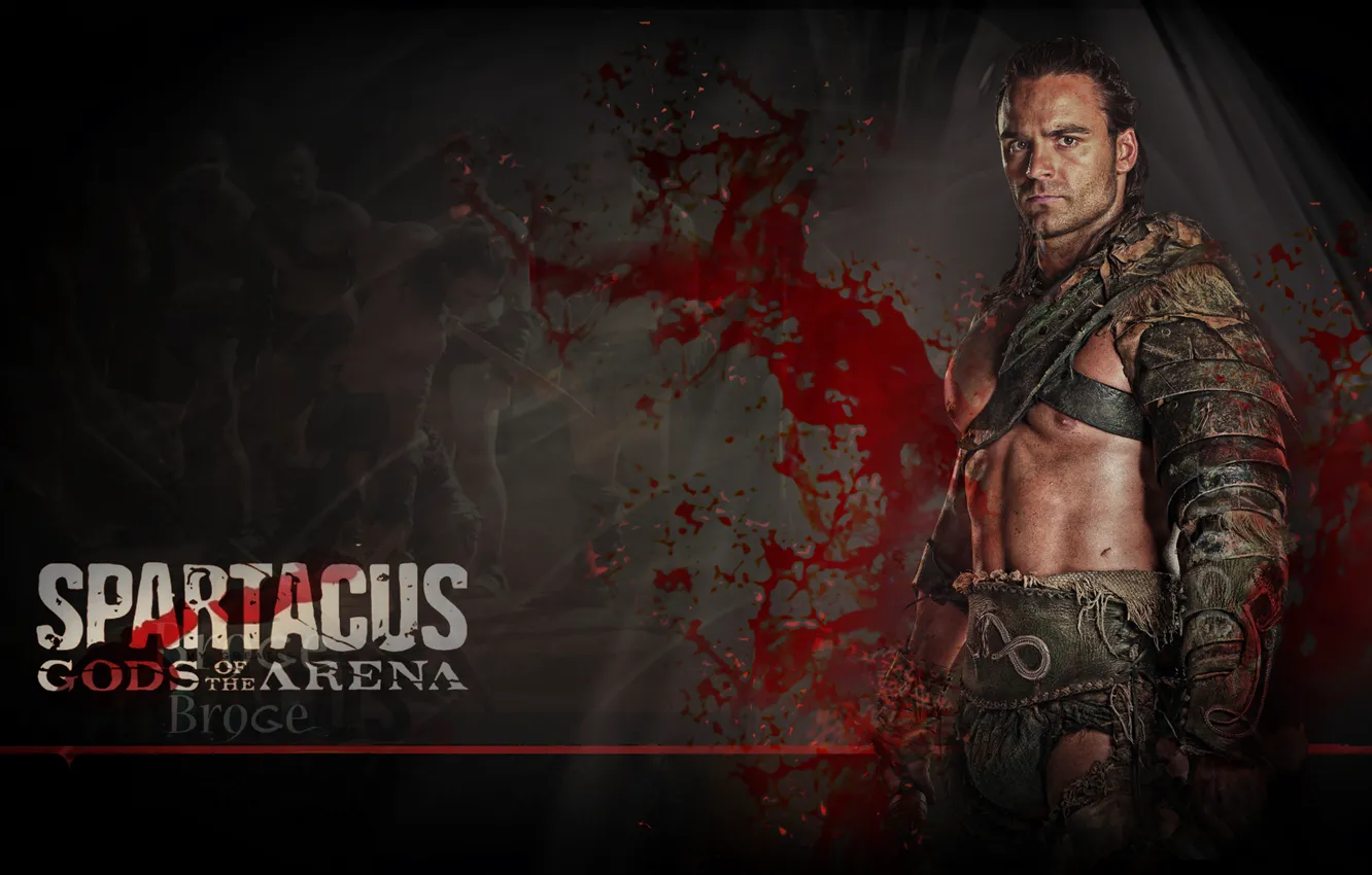 Фото обои воин, гладиатор, сериал спартак, spartacus, песок и кровь, боги арены