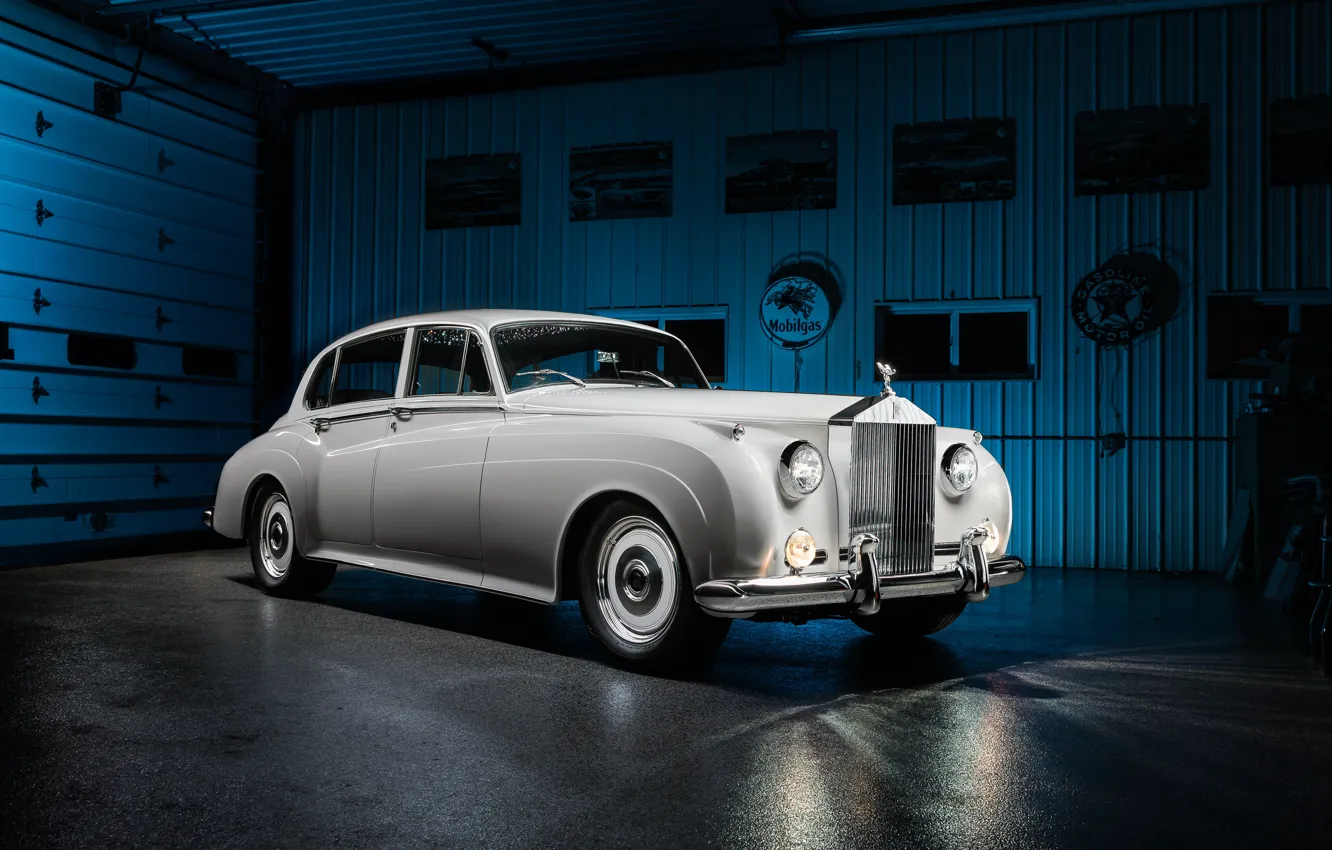 Фото обои Rolls-Royce, white, 1961, Ringbrothers, Silver Cloud, Rolls-Royce Silver Cloud II, Rolls-Royce Silver Cloud II Paramount