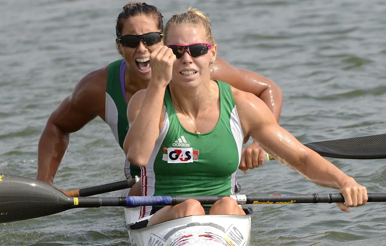 Фото обои canoeing, Tamara Csipes, rowing