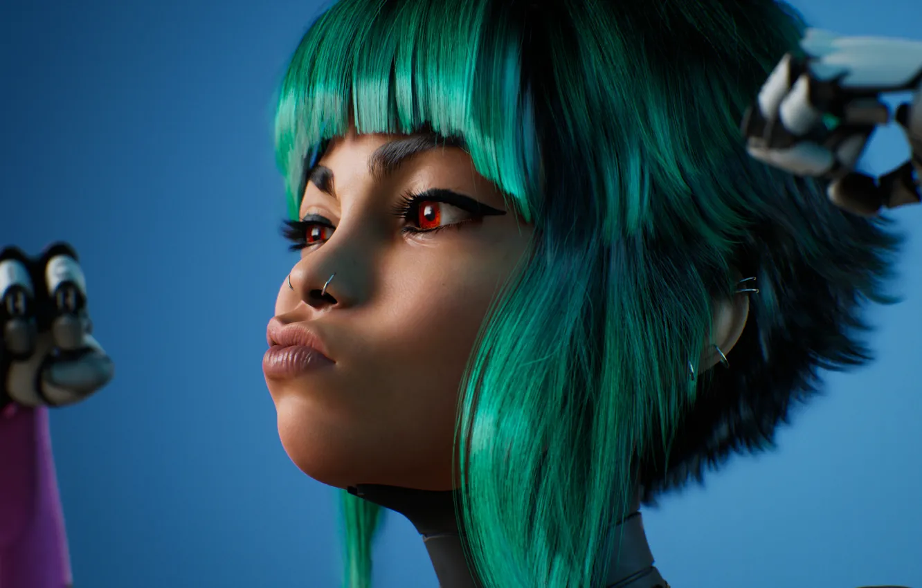 Фото обои Girls, Unreal Engine, Cyberpunk, Art 4K, J Hill