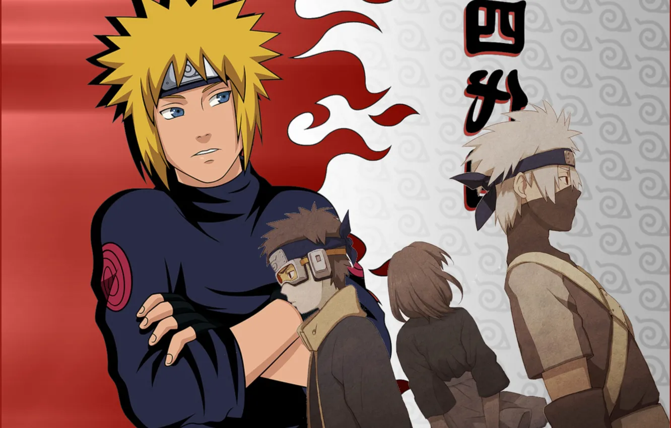 Фото обои Наруто, Naruto, Иероглифы, Хокаге