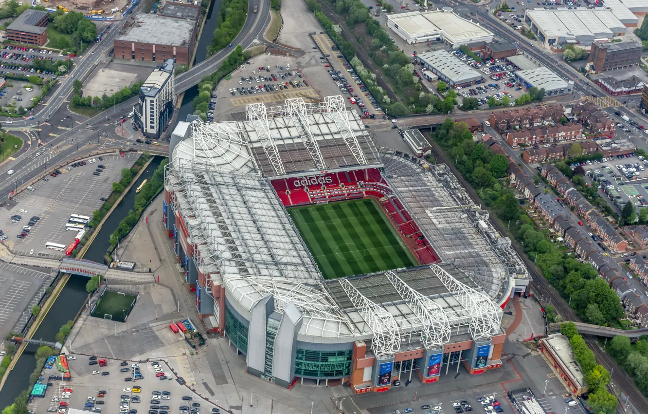 Фото обои футбол, стадион, Manchester United, Manchester