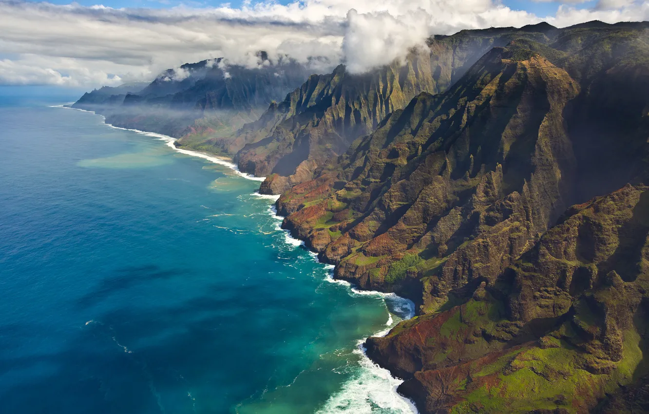 Фото обои море, скалы, побережье