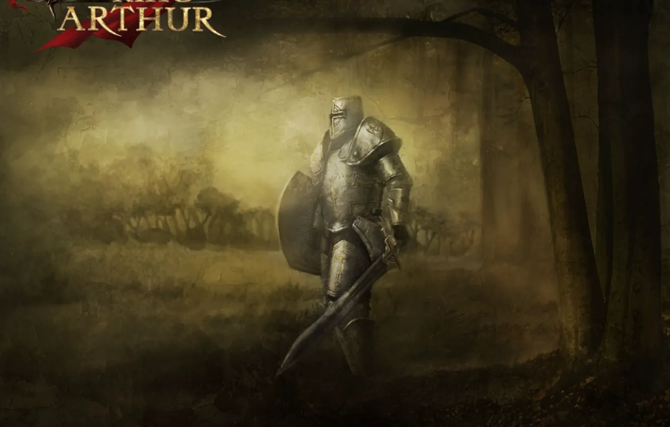 Фото обои крест, меч, доспехи, воин, шлем, щит, рыцарь, король