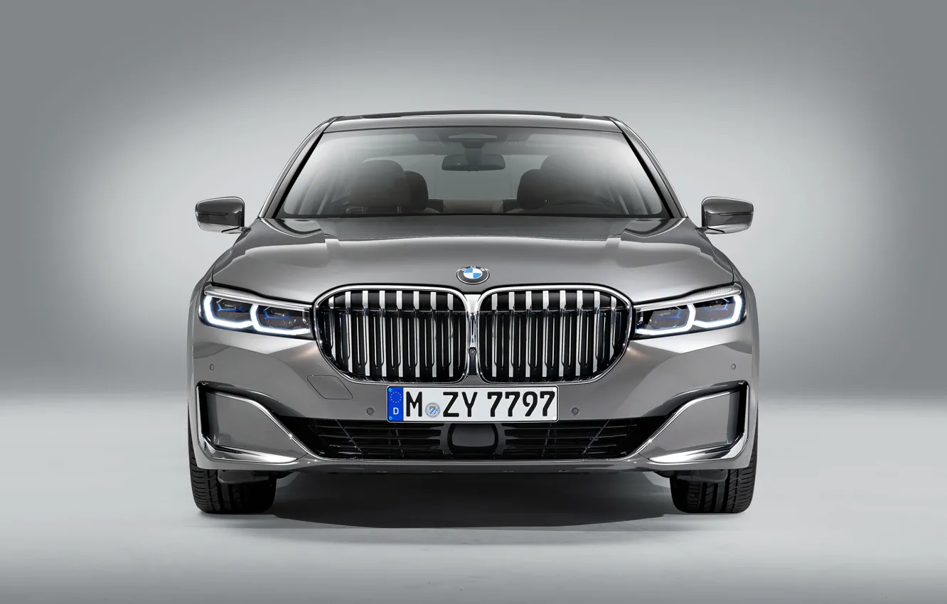 Фото обои BMW, вид спереди, 750Li, 7-Series, 2019, XDrive