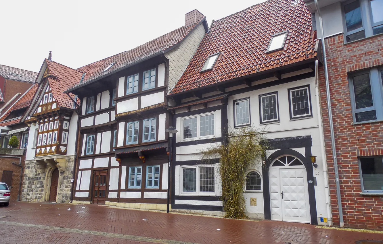 Фото обои город, Германия, Germany, старый дом, street, town, old house