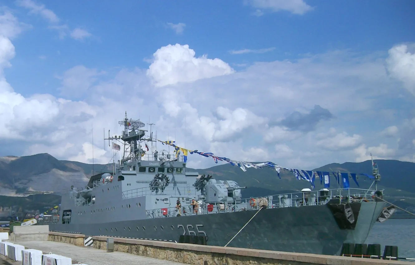 Фото обои корвет, Румыния, Contr-Admiral Makellariu