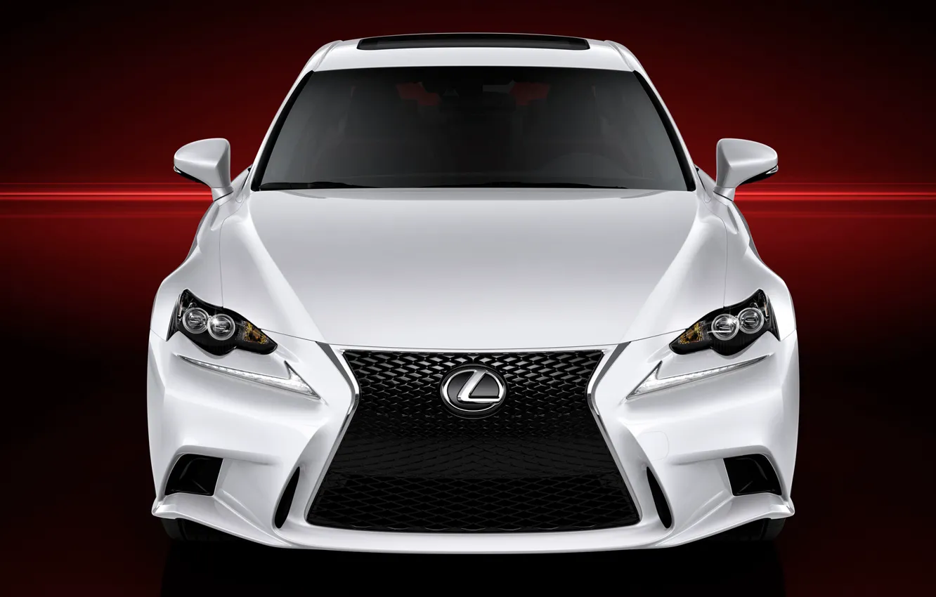 Фото обои обои, фары, Lexus, лексус, передок, F-Sport, IS 250