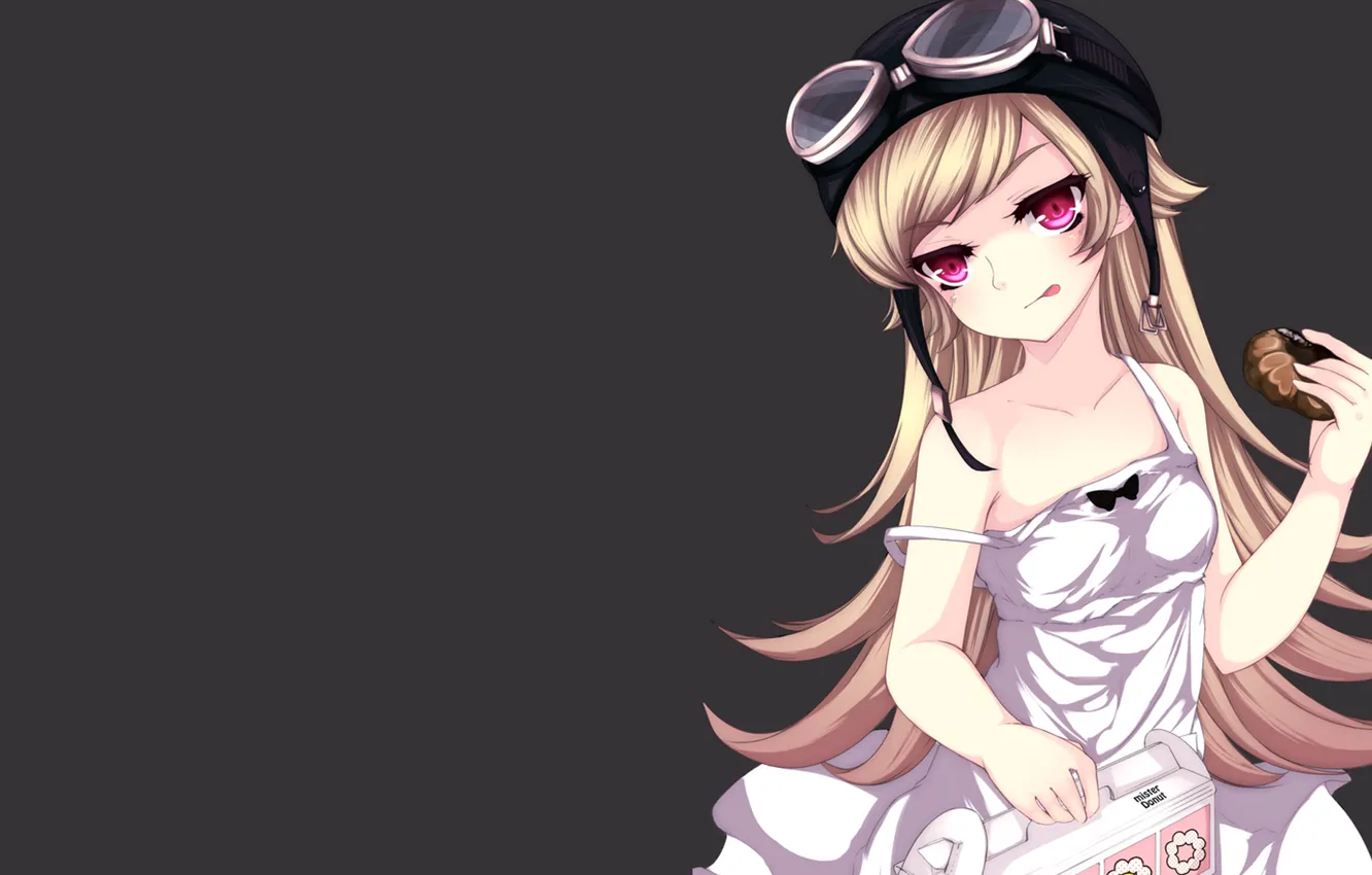 Фото обои девушка, кровь, аниме, вампир, bakemonogartari, Loli