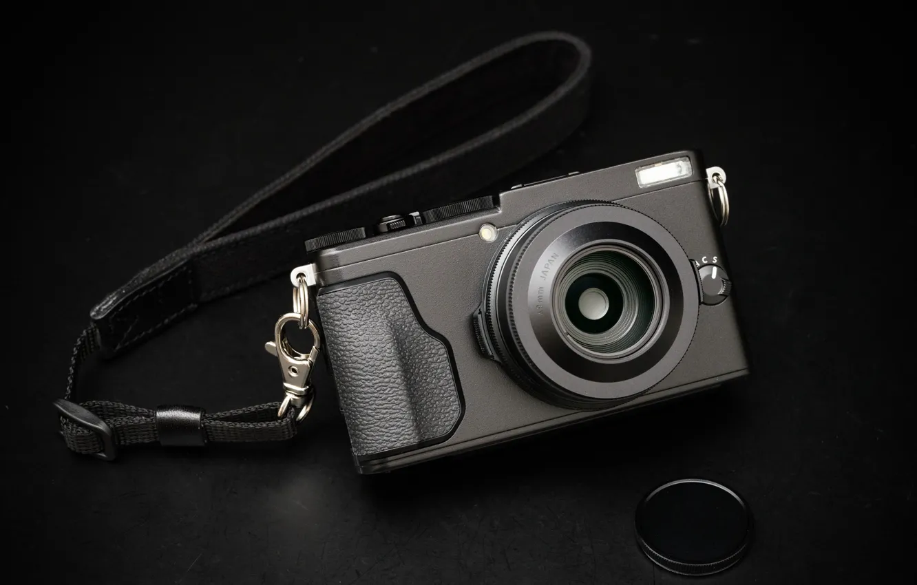 Фото обои макро, фотоаппарат, объектив, Fujifilm X70