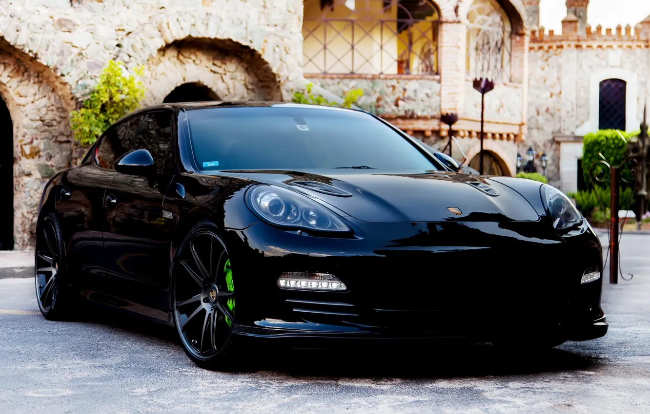 Фото обои Porsche, Panamera, Black