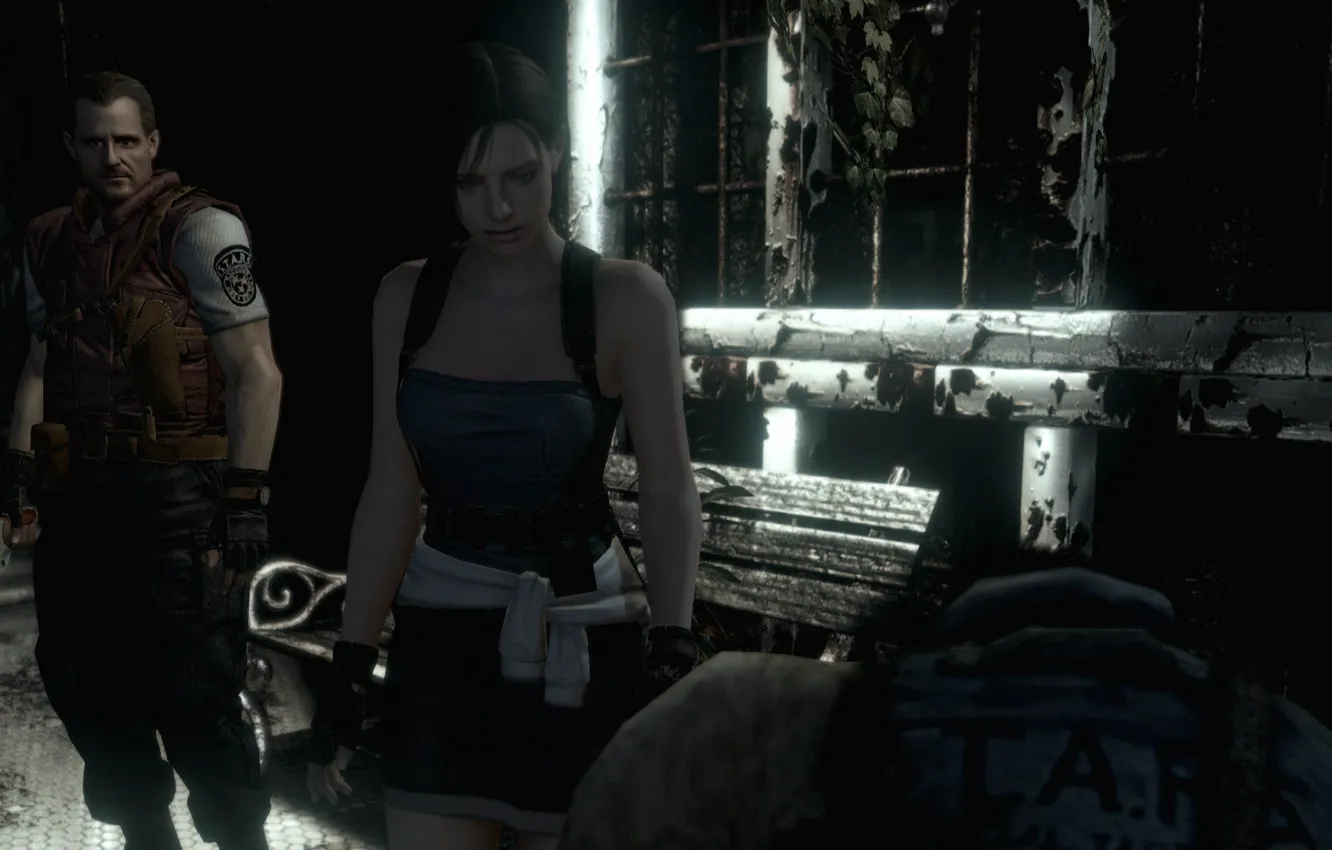 Фото обои Jill Valentine, Barry Burton, Resident Evil HD REMASTER