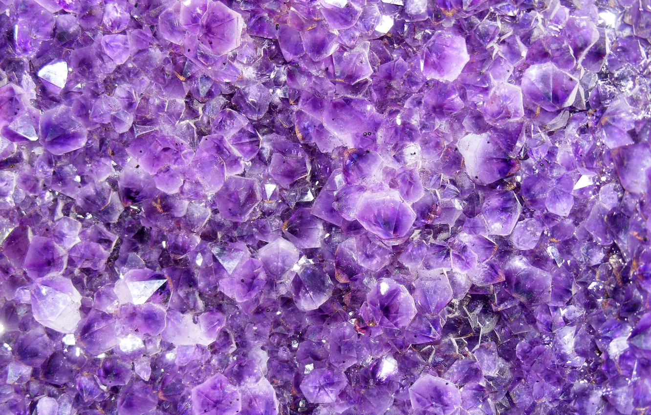 Фото обои фиолетовый, кристалы, crystals
