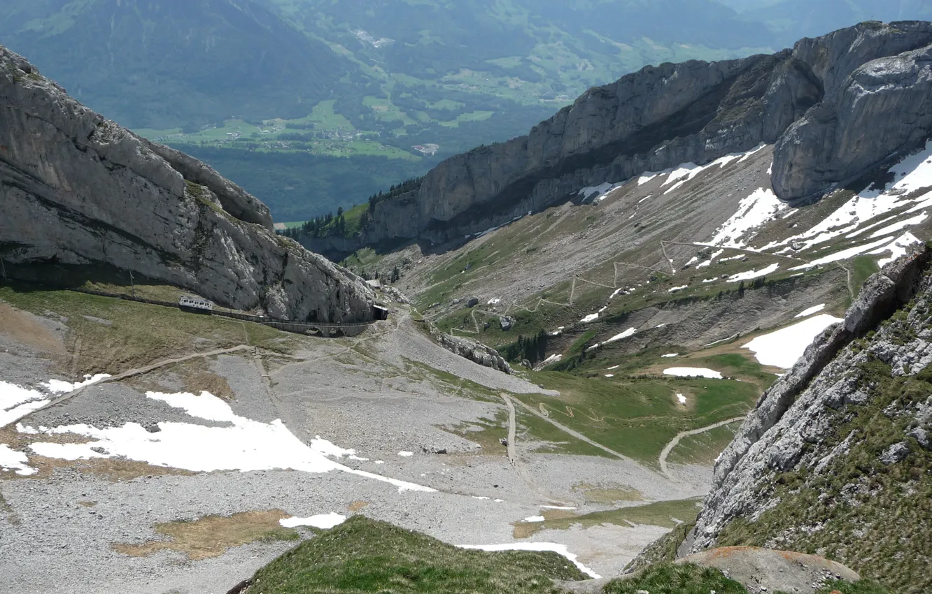 Фото обои Alps, Mount Pilatus, Switserland