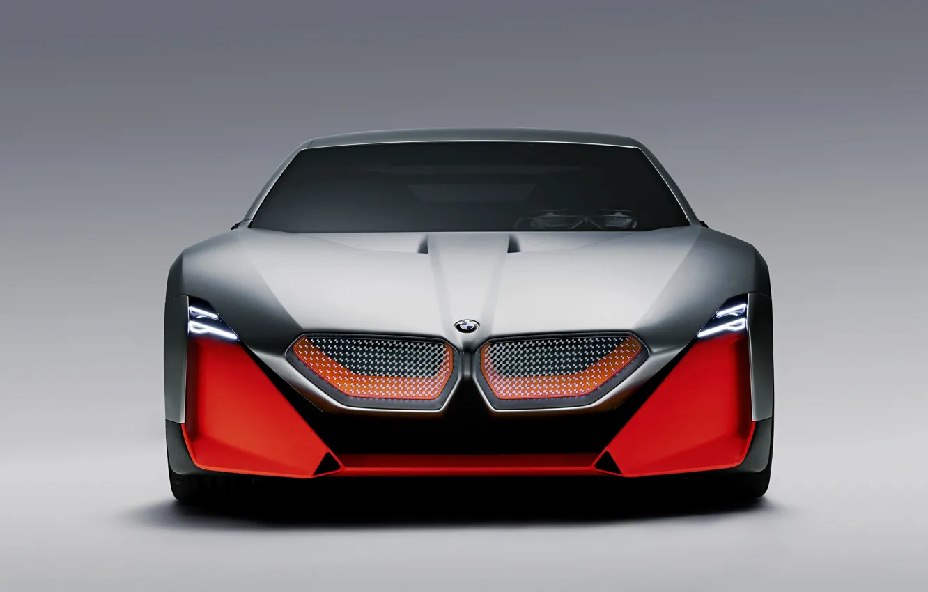 Фото обои купе, BMW, спереди, 2019, Vision M NEXT Concept