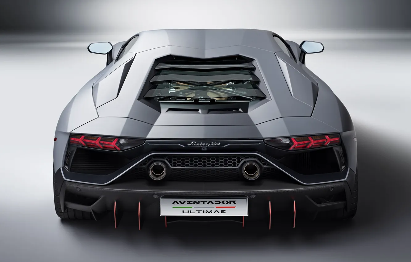 Фото обои вид сзади, Lamborghini Aventador, LP 780-4, Ultimae