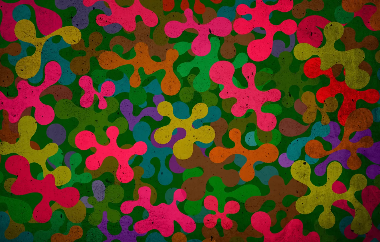 Фото обои узор, краски, камуфляж